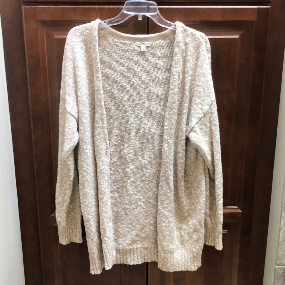Cream and white cardigan